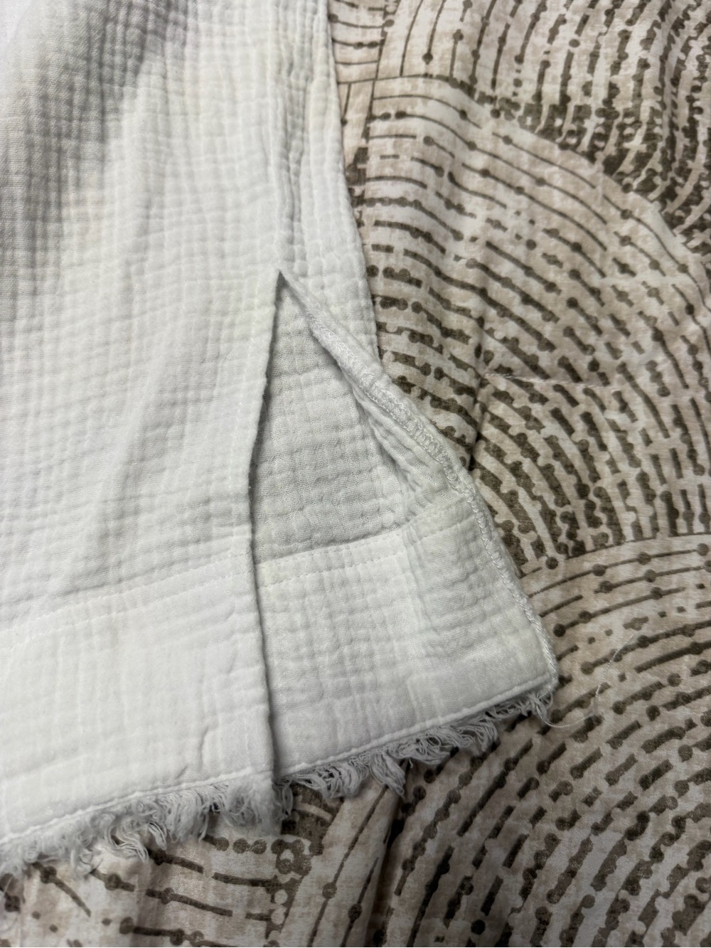 American Rage White Wide-Leg Drawstring Linen Pants - Picture 10 of 10